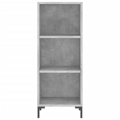 Highboard Concrete Grey 34.5x34x180 cm Engineered Wood