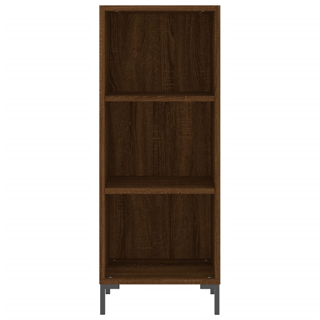 Highboard Brown Oak 34.5x34x180 cm Engineered Wood