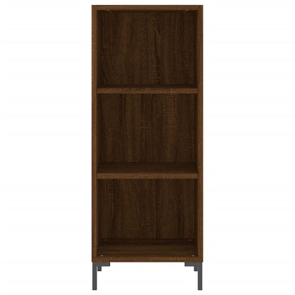 Highboard Brown Oak 34.5x34x180 cm Engineered Wood