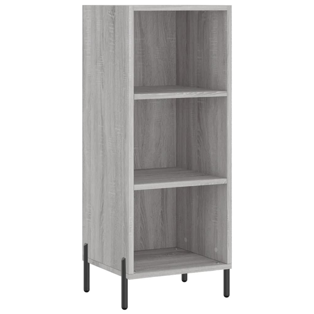 Highboard Grey Sonoma 34.5x34x180 cm Engineered Wood