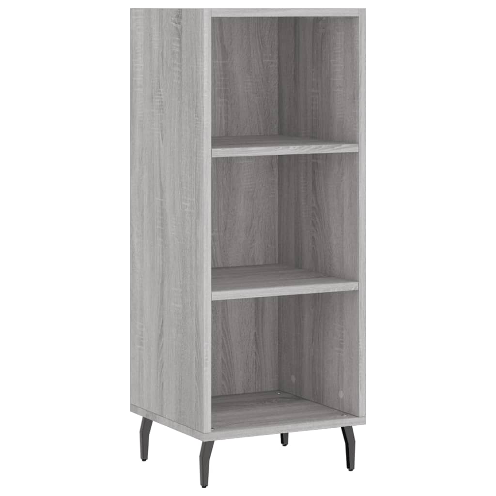 Highboard Grey Sonoma 34.5x34x180 cm Engineered Wood