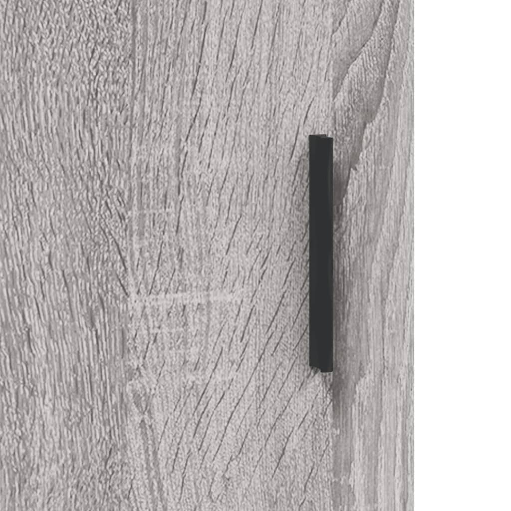 Highboard Grey Sonoma 34.5x34x180 cm Engineered Wood