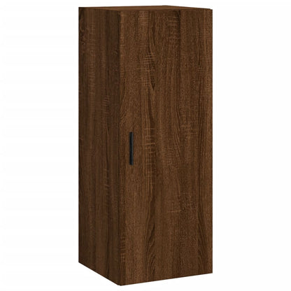 Highboard Brown Oak 34.5x34x180 cm Engineered Wood