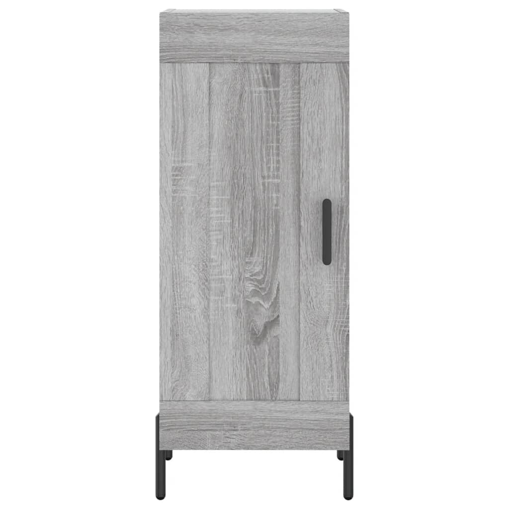 Highboard Grey Sonoma 34.5x34x180 cm Engineered Wood