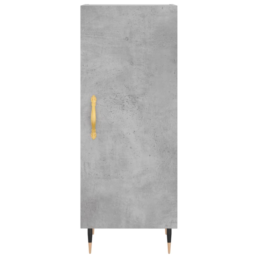 Highboard Concrete Grey 34.5x34x180 cm Engineered Wood