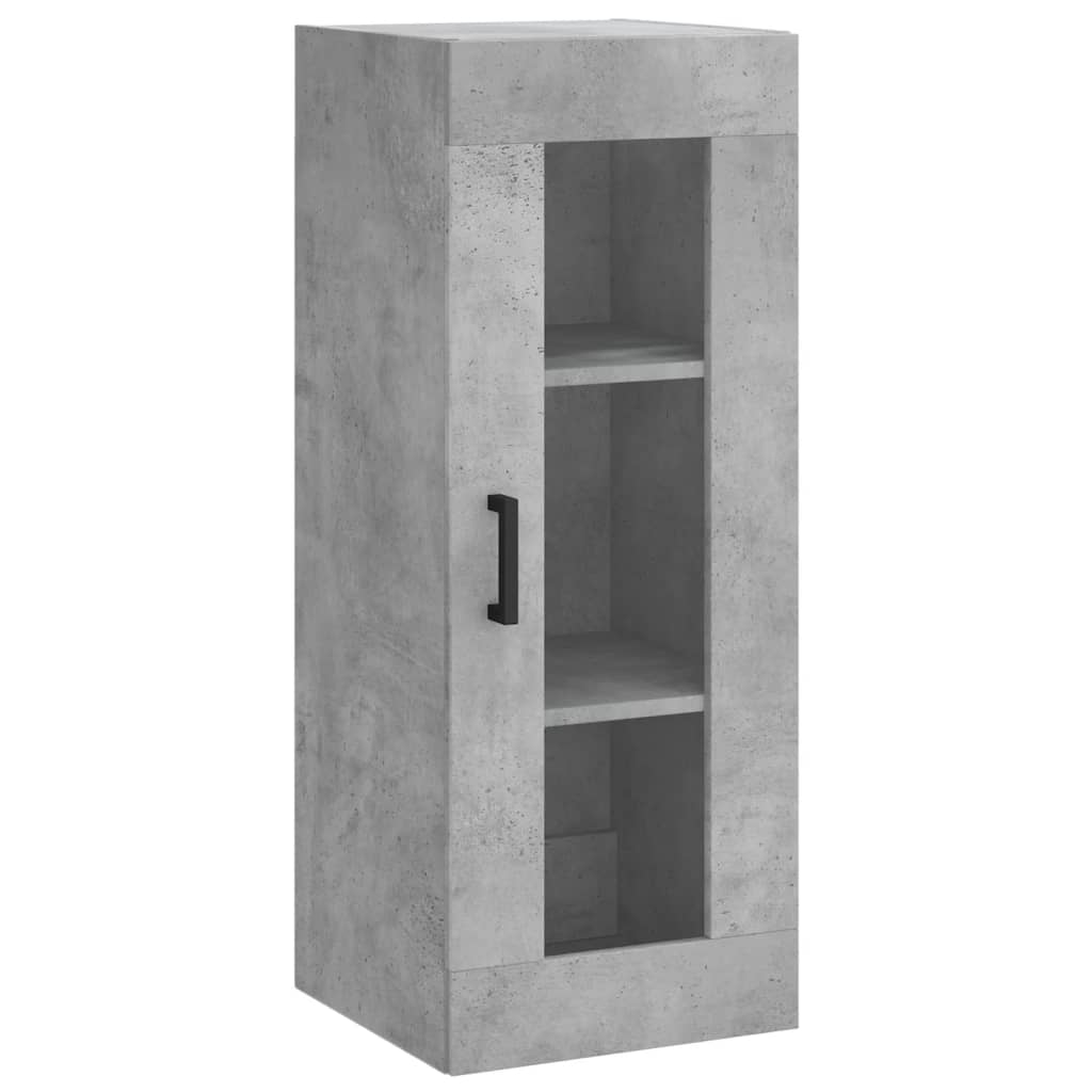 Highboard Concrete Grey 34.5x34x180 cm Engineered Wood