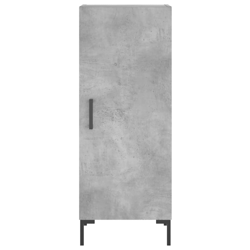 Highboard Concrete Grey 34.5x34x180 cm Engineered Wood