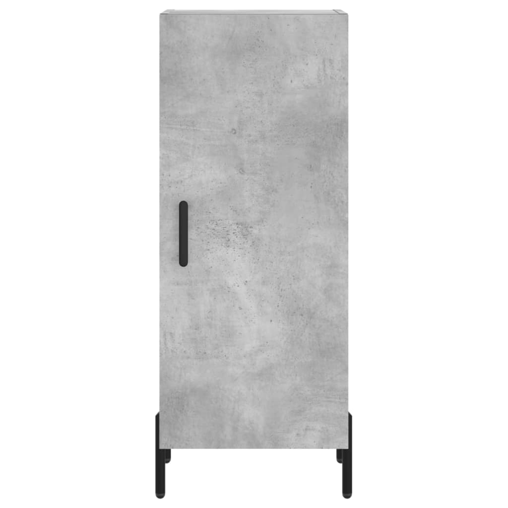 Highboard Concrete Grey 34.5x34x180 cm Engineered Wood