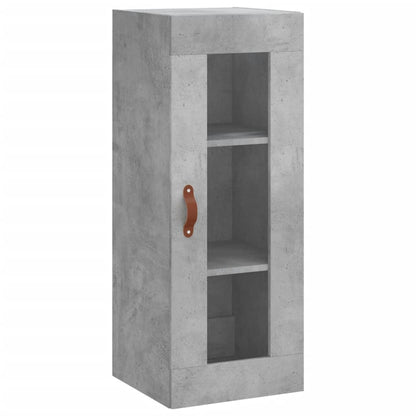 Highboard Concrete Grey 34.5x34x180 cm Engineered Wood