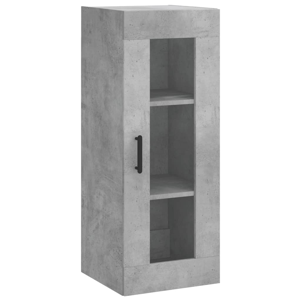 Highboard Concrete Grey 34.5x34x180 cm Engineered Wood