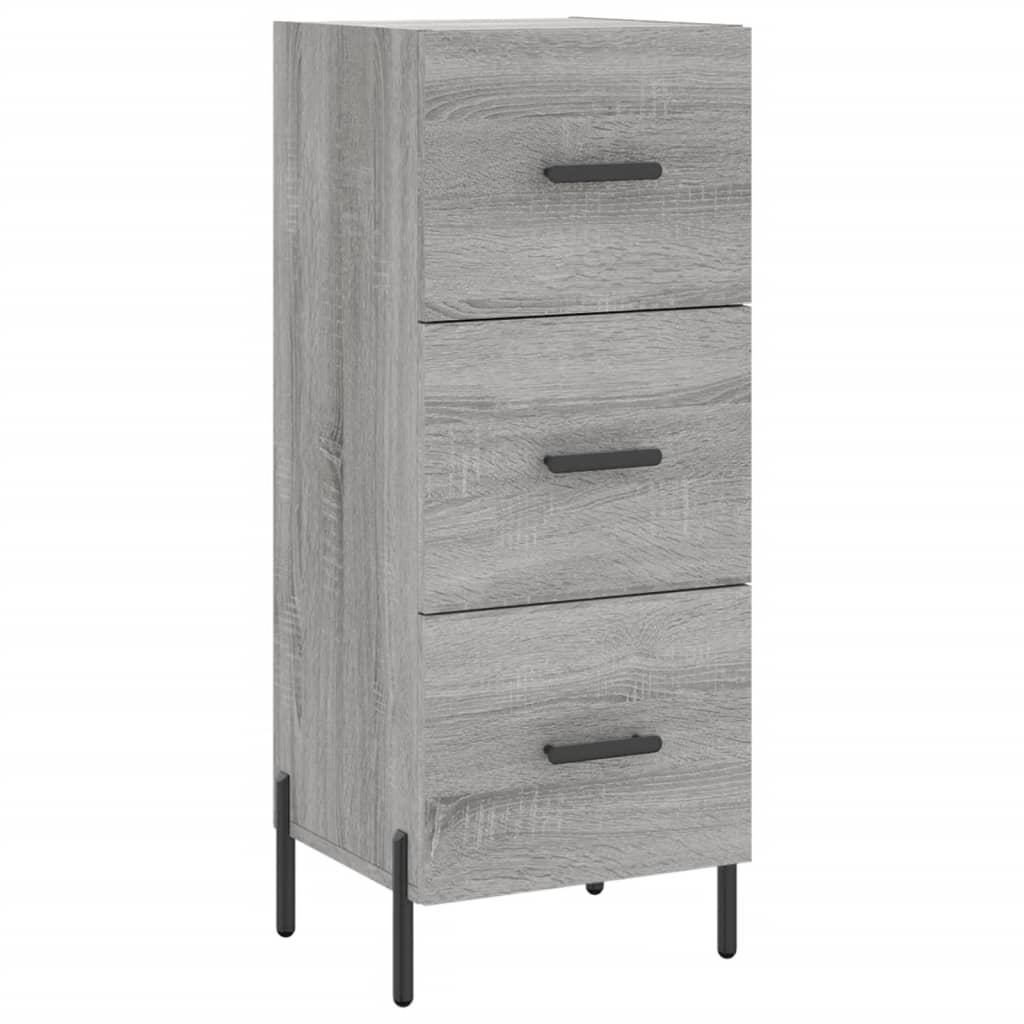 Highboard Grey Sonoma 34.5x34x180 cm Engineered Wood