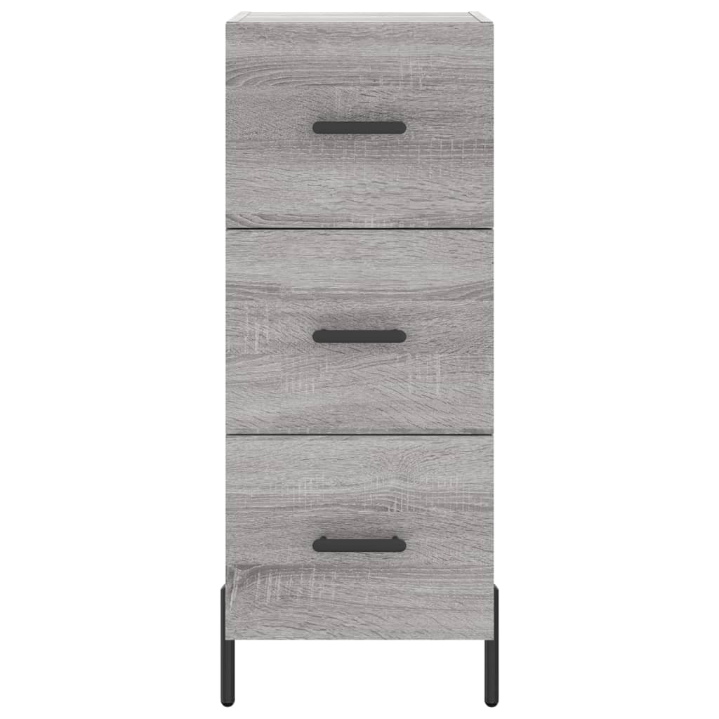 Highboard Grey Sonoma 34.5x34x180 cm Engineered Wood