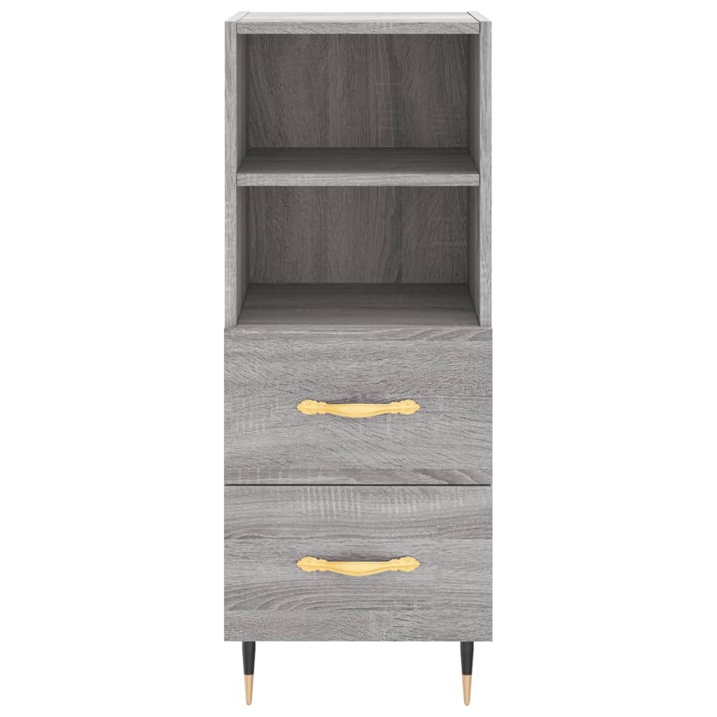 Highboard Grey Sonoma 34.5x34x180 cm Engineered Wood