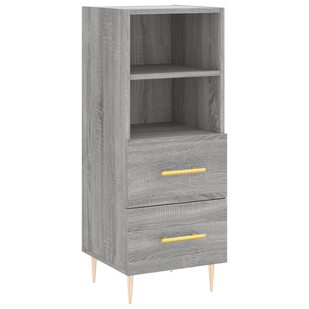 Highboard Grey Sonoma 34.5x34x180 cm Engineered Wood