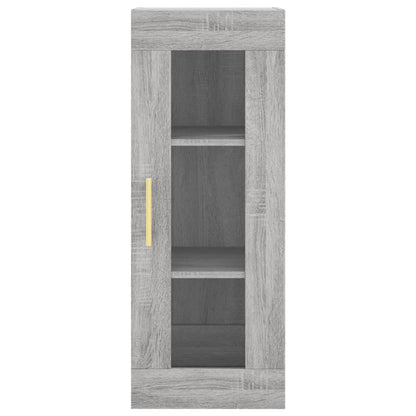 Highboard Grey Sonoma 34.5x34x180 cm Engineered Wood