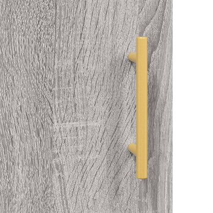 Highboard Grey Sonoma 34.5x34x180 cm Engineered Wood