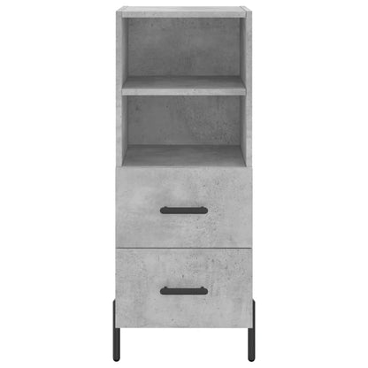 Highboard Concrete Grey 34.5x34x180 cm Engineered Wood