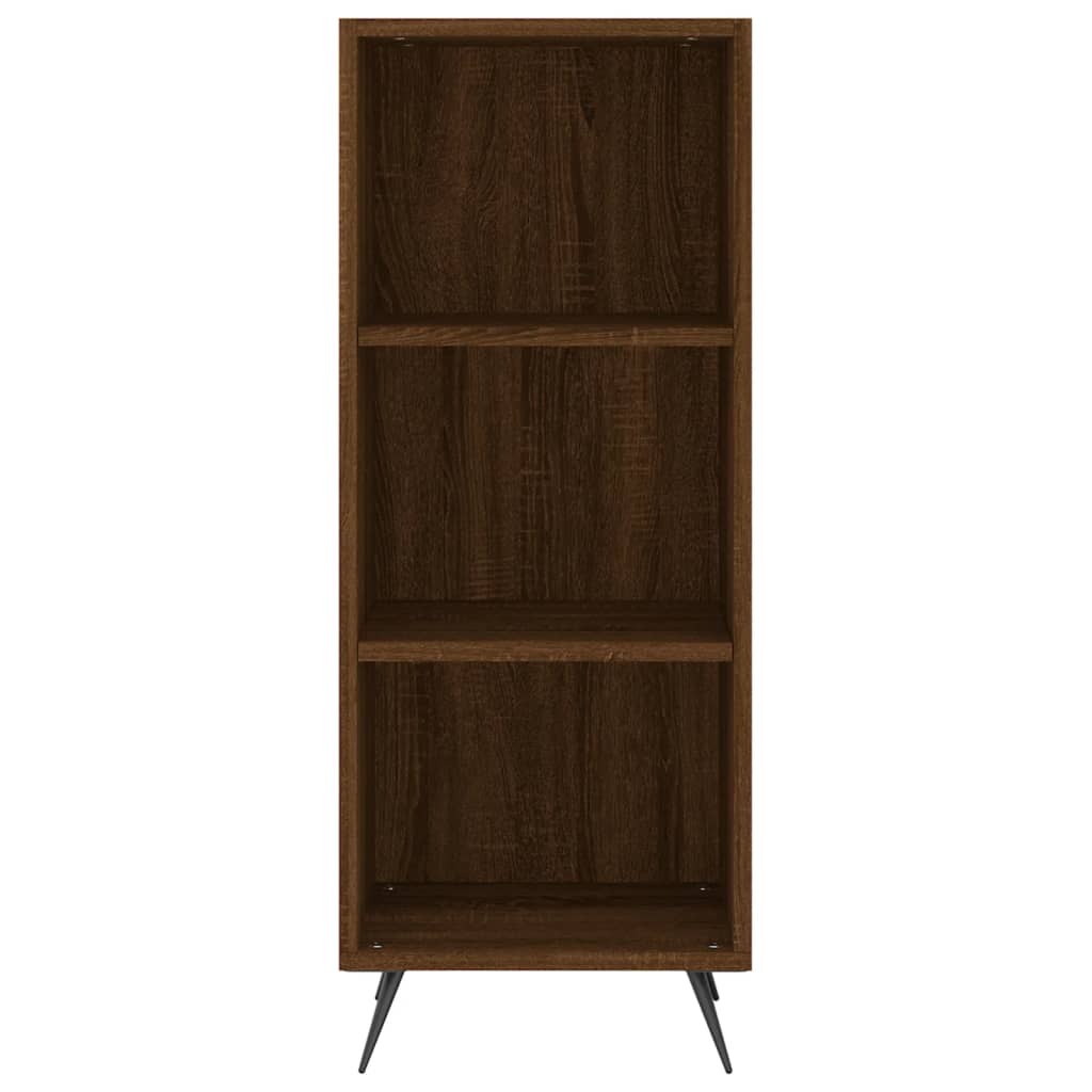 Highboard Brown Oak 34.5x34x180 cm Engineered Wood