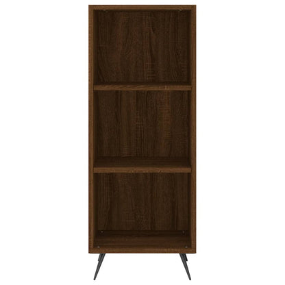 Highboard Brown Oak 34.5x34x180 cm Engineered Wood