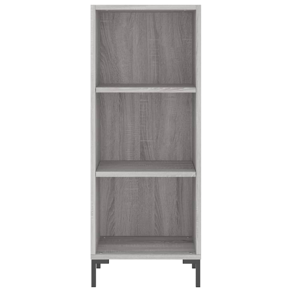 Highboard Grey Sonoma 34.5x34x180 cm Engineered Wood