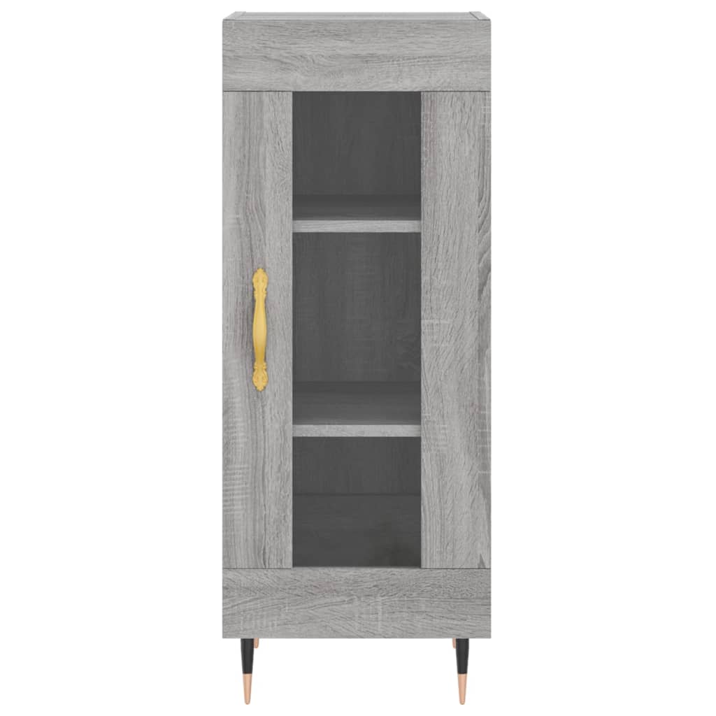 Highboard Grey Sonoma 34.5x34x180 cm Engineered Wood