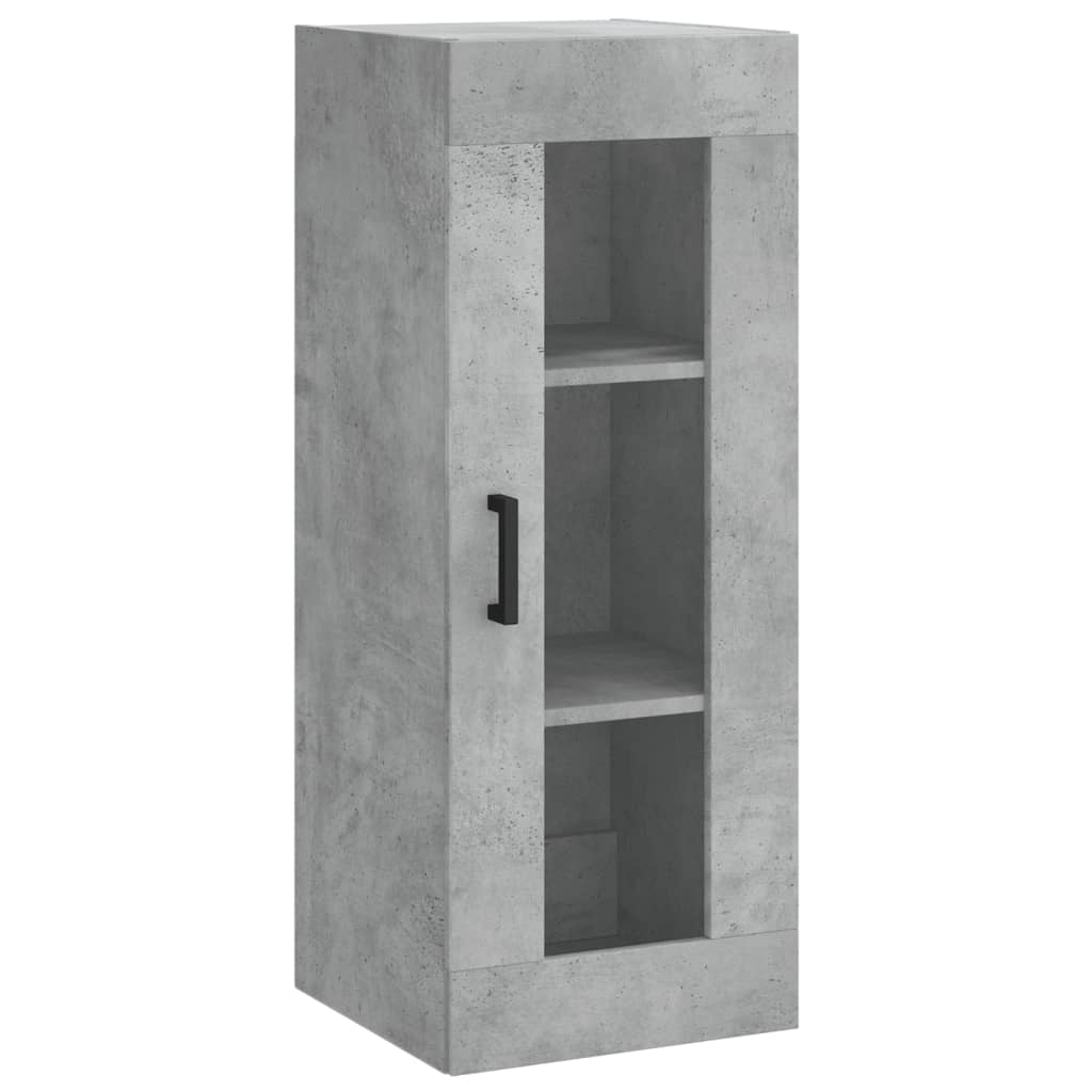 Highboard Concrete Grey 34.5x34x180 cm Engineered Wood