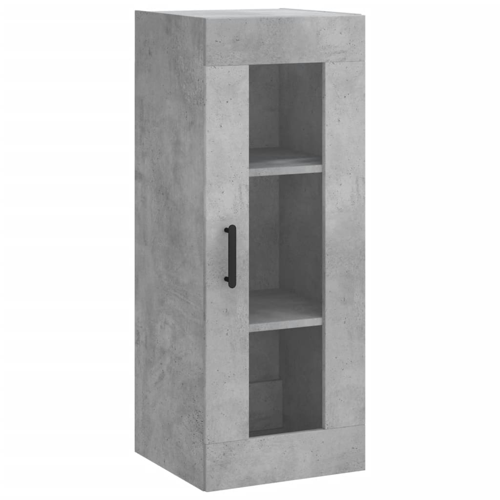 Highboard Concrete Grey 34.5x34x180 cm Engineered Wood