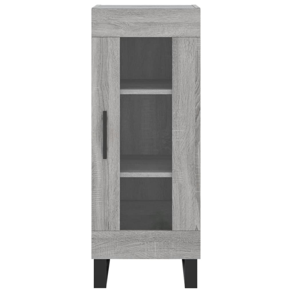 Highboard Grey Sonoma 34.5x34x180 cm Engineered Wood