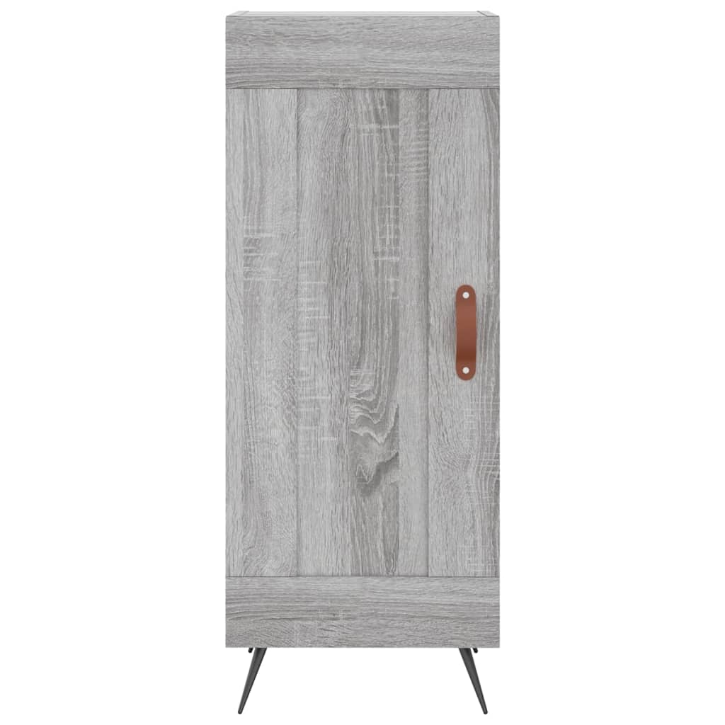 Highboard Grey Sonoma 34.5x34x180 cm Engineered Wood