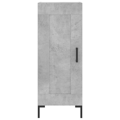 Highboard Concrete Grey 34.5x34x180 cm Engineered Wood