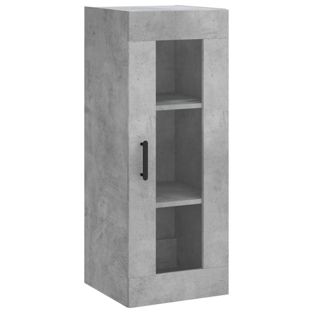 Highboard Concrete Grey 34.5x34x180 cm Engineered Wood