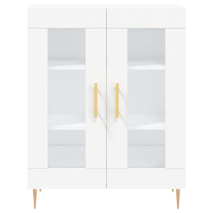 Highboard White 69.5x34x180 cm Engineered Wood