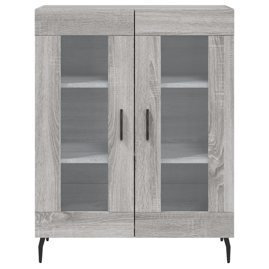 Highboard Grey Sonoma 69.5x34x180 cm Engineered Wood