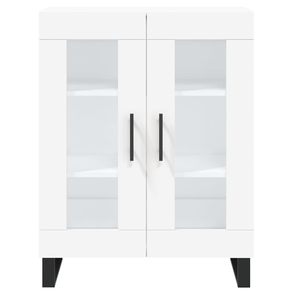 Highboard White 69.5x34x180 cm Engineered Wood