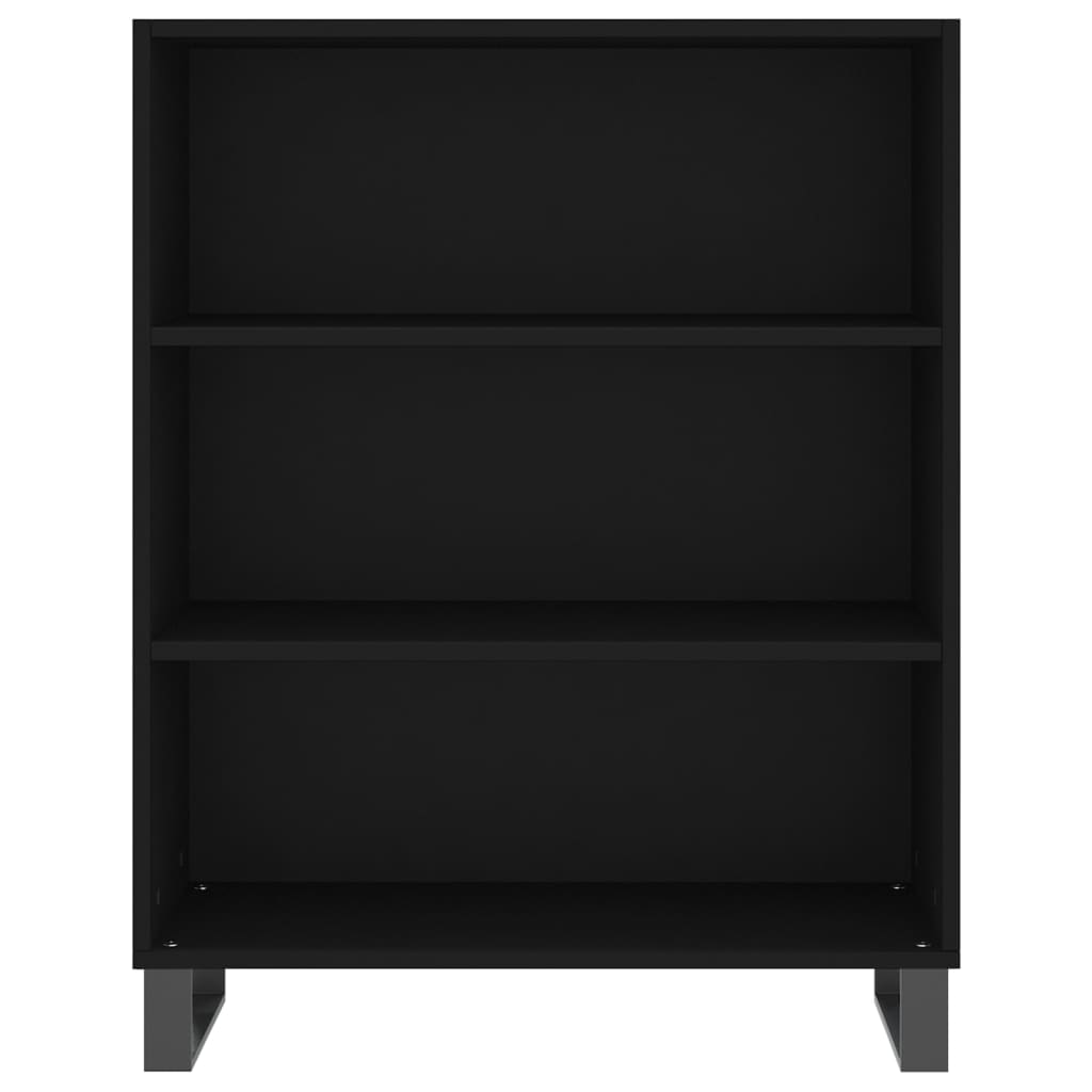 Highboard Black 69.5x34x180 cm Engineered Wood