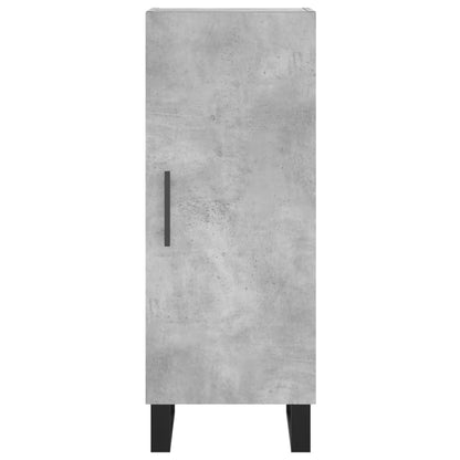 Highboard Concrete Grey 34.5x34x180 cm Engineered Wood