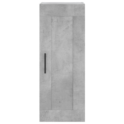 Highboard Concrete Grey 34.5x34x180 cm Engineered Wood