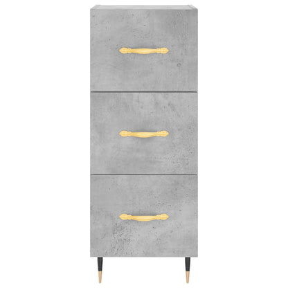 Highboard Concrete Grey 34.5x34x180 cm Engineered Wood