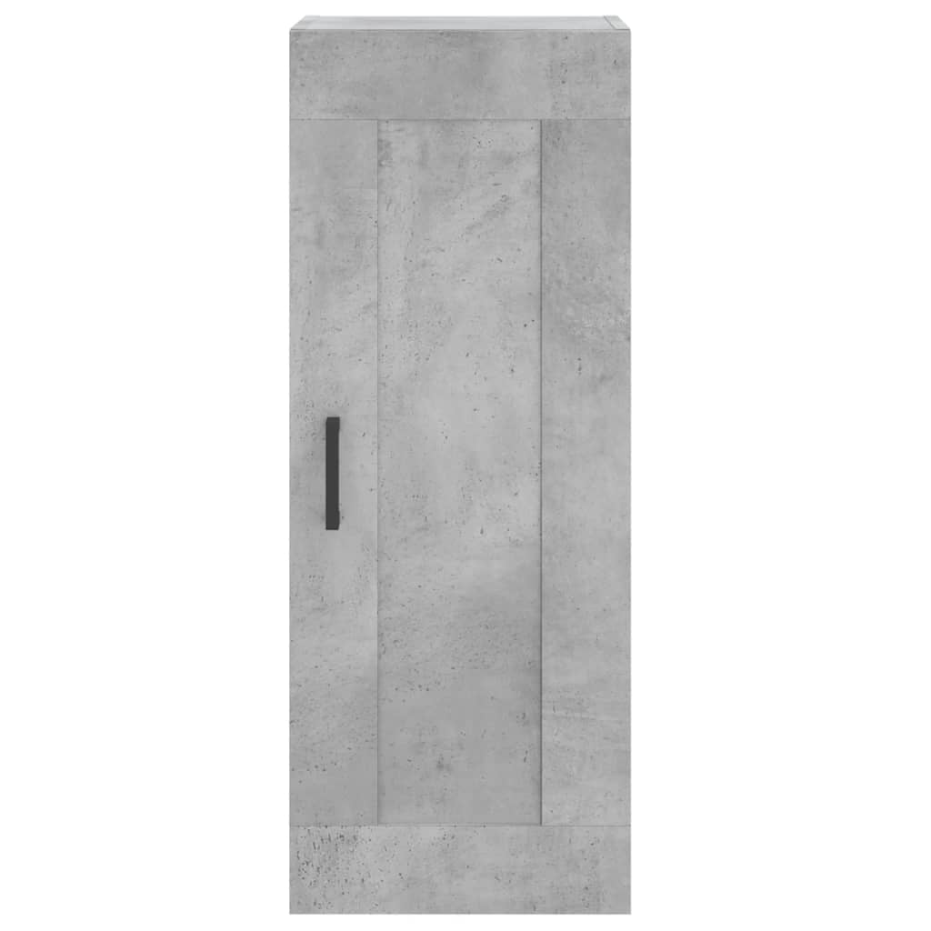 Highboard Concrete Grey 34.5x34x180 cm Engineered Wood