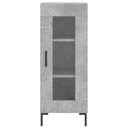 Highboard Concrete Grey 34.5x34x180 cm Engineered Wood