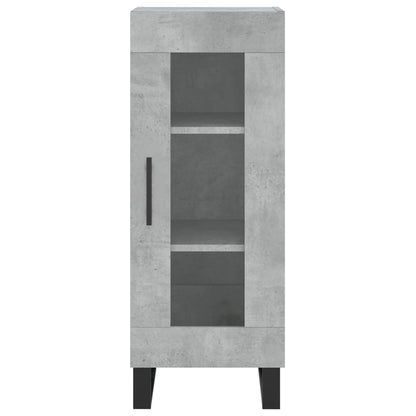 Highboard Concrete Grey 34.5x34x180 cm Engineered Wood