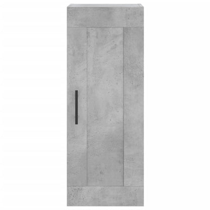 Highboard Concrete Grey 34.5x34x180 cm Engineered Wood