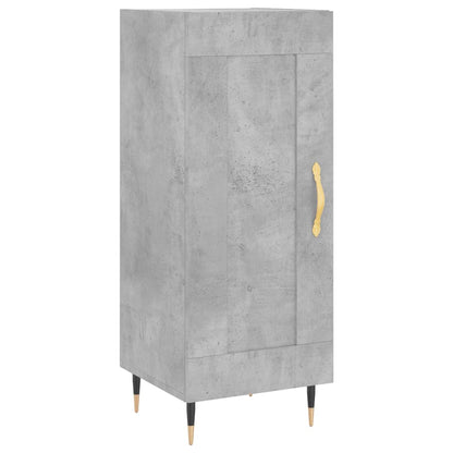 Highboard Concrete Grey 34.5x34x180 cm Engineered Wood