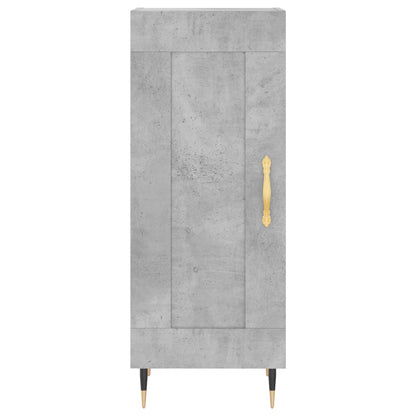 Highboard Concrete Grey 34.5x34x180 cm Engineered Wood