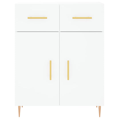 Highboard White 69.5x34x180 cm Engineered Wood