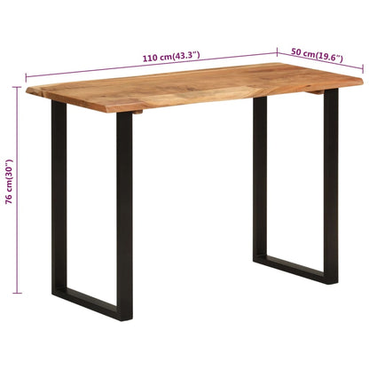 Dining Table 110x50x76 cm Solid Wood Acacia