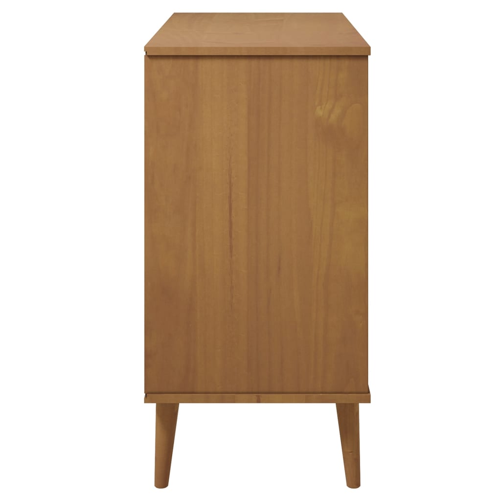 Sideboard MOLDE Brown 90x40x80 cm Solid Wood Pine