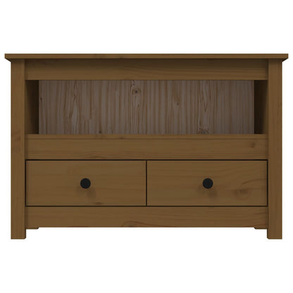 TV Cabinet Honey Brown 79x35x52 cm Solid Wood Pine