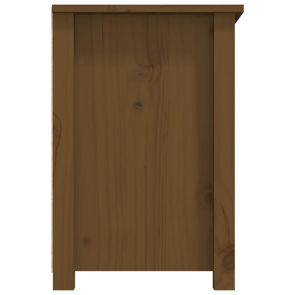 TV Cabinet Honey Brown 79x35x52 cm Solid Wood Pine