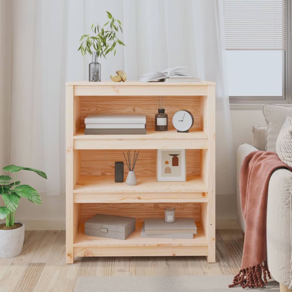 Book Cabinet 80x35x97 cm Solid Wood Pine